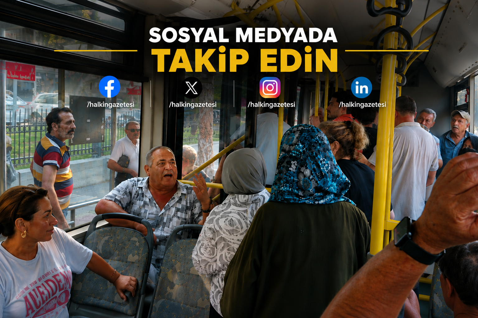 Bursa’da Merinos-Kurşunlu hattında sefer yapan toplu taşıma aracında iki grup