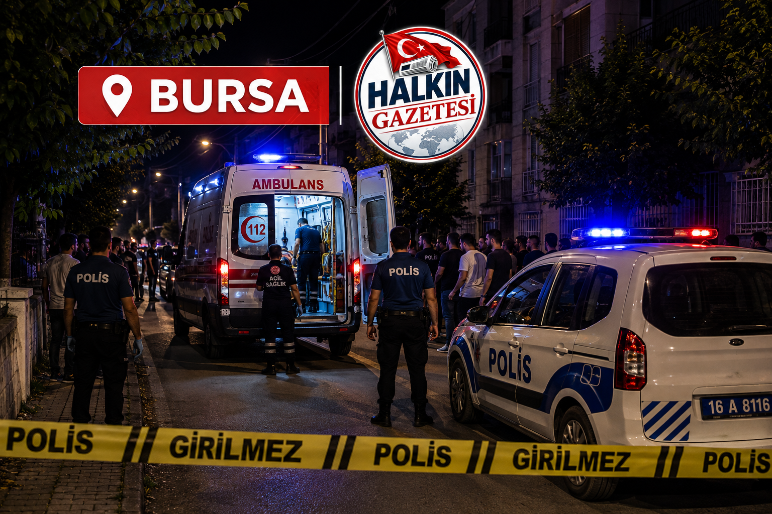 Bursa'nın Osmangazi ilçesine bağlı Demirtaş Cumhuriyet Mahallesi'nde iki kişi arasında