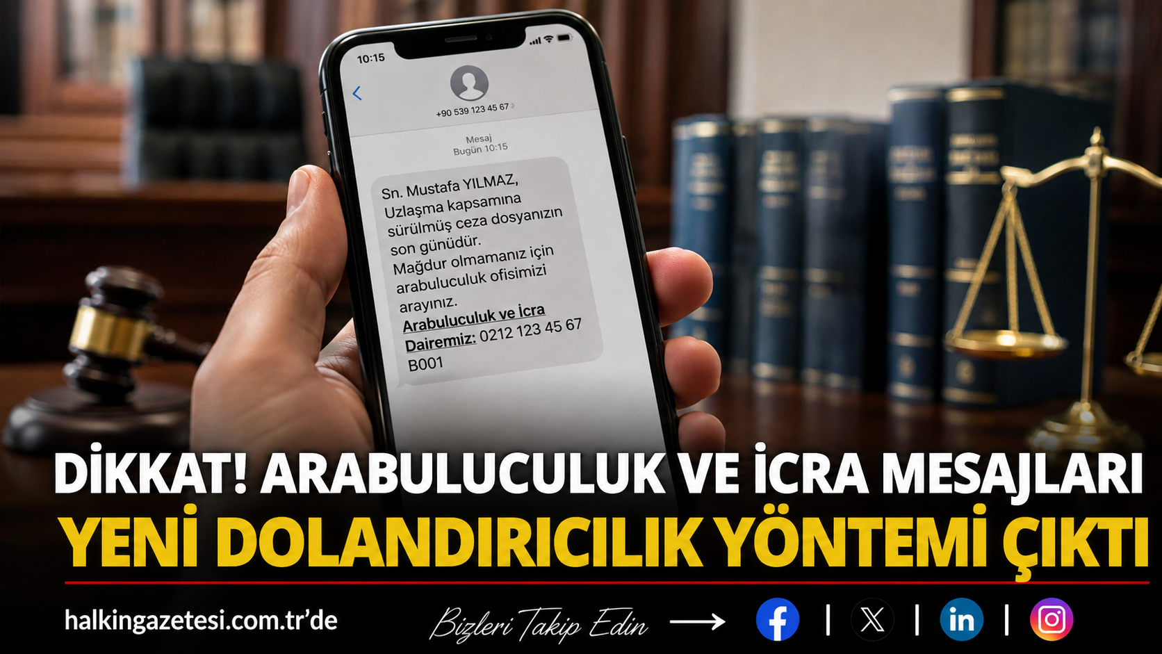Son dönemde vatandaşların cep telefonlarına gelen "Arabuluculuk dosyanız devredilmiştir", "İcra